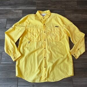 Wrangler ProGear Men's Yellow Long Sleeve Fishing Shirt XLT